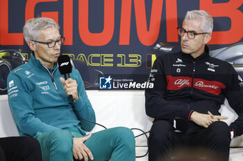 2023-07-28 - KRACK Mike (ger), Team Principal and CEO of Aston Martin F1 Team, ALUNNI BRAVI Alessandro (ita), Managing Director of Sauber Group & Team Representative, portrait, press conference during the 2023 Formula 1 MSC Cruises Belgian Grand Prix, 12th round of the 2023 Formula One World Championship from July 28 to 30, 2023 on the Circuit de Spa-Francorchamps, in Stavelot, Belgium - F1 - BELGIAN GRAND PRIX 2023 - FORMULA 1 - MOTORS