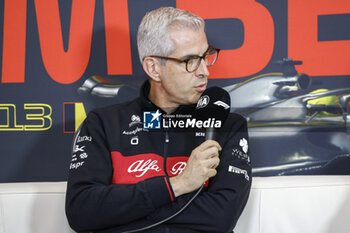 2023-07-28 - ALUNNI BRAVI Alessandro (ita), Managing Director of Sauber Group & Team Representative, portrait, press conference during the 2023 Formula 1 MSC Cruises Belgian Grand Prix, 12th round of the 2023 Formula One World Championship from July 28 to 30, 2023 on the Circuit de Spa-Francorchamps, in Stavelot, Belgium - F1 - BELGIAN GRAND PRIX 2023 - FORMULA 1 - MOTORS