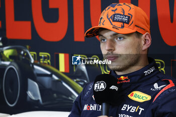 2023-07-28 - VERSTAPPEN Max (ned), Red Bull Racing RB19, portrait, press conference during the 2023 Formula 1 MSC Cruises Belgian Grand Prix, 12th round of the 2023 Formula One World Championship from July 28 to 30, 2023 on the Circuit de Spa-Francorchamps, in Stavelot, Belgium - F1 - BELGIAN GRAND PRIX 2023 - FORMULA 1 - MOTORS