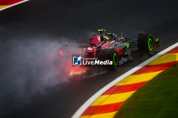 2023-07-28 - 24 ZHOU Guanyu (chi), Alfa Romeo F1 Team Stake C43, action during the 2023 Formula 1 MSC Cruises Belgian Grand Prix, 12th round of the 2023 Formula One World Championship from July 28 to 30, 2023 on the Circuit de Spa-Francorchamps, in Stavelot, Belgium - F1 - BELGIAN GRAND PRIX 2023 - FORMULA 1 - MOTORS