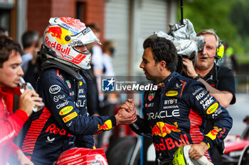 2023-07-28 - VERSTAPPEN Max (ned), Red Bull Racing RB19, PEREZ Sergio (mex), Red Bull Racing RB19, portrait during the 2023 Formula 1 MSC Cruises Belgian Grand Prix, 12th round of the 2023 Formula One World Championship from July 28 to 30, 2023 on the Circuit de Spa-Francorchamps, in Stavelot, Belgium - F1 - BELGIAN GRAND PRIX 2023 - FORMULA 1 - MOTORS