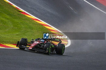 2023-07-28 - 77 BOTTAS Valtteri (fin), Alfa Romeo F1 Team Stake C43, action, rain, pluie, during the 2023 Formula 1 MSC Cruises Belgian Grand Prix, 12th round of the 2023 Formula One World Championship from July 28 to 30, 2023 on the Circuit de Spa-Francorchamps, in Stavelot, Belgium - F1 - BELGIAN GRAND PRIX 2023 - FORMULA 1 - MOTORS