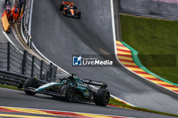2023-07-28 - 18 STROLL Lance (can), Aston Martin F1 Team AMR23, action during the 2023 Formula 1 MSC Cruises Belgian Grand Prix, 12th round of the 2023 Formula One World Championship from July 28 to 30, 2023 on the Circuit de Spa-Francorchamps, in Stavelot, Belgium - F1 - BELGIAN GRAND PRIX 2023 - FORMULA 1 - MOTORS