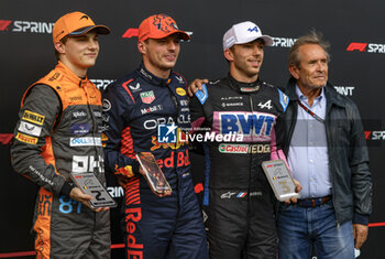 2023-07-29 - PIASTRI Oscar (aus), McLaren F1 Team MCL60, VERSTAPPEN Max (ned), Red Bull Racing RB19, GASLY Pierre (fra), Alpine F1 Team A523, Ickx Jacky during the 2023 Formula 1 MSC Cruises Belgian Grand Prix, 12th round of the 2023 Formula One World Championship from July 28 to 30, 2023 on the Circuit de Spa-Francorchamps, in Stavelot, Belgium - F1 - BELGIAN GRAND PRIX 2023 - FORMULA 1 - MOTORS