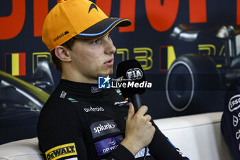 2023-07-29 - PIASTRI Oscar (aus), McLaren F1 Team MCL60, portrait, press conference during the 2023 Formula 1 MSC Cruises Belgian Grand Prix, 12th round of the 2023 Formula One World Championship from July 28 to 30, 2023 on the Circuit de Spa-Francorchamps, in Stavelot, Belgium - F1 - BELGIAN GRAND PRIX 2023 - FORMULA 1 - MOTORS