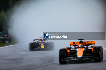 2023-07-29 - 01 VERSTAPPEN Max (nld), Red Bull Racing RB19, 81 PIASTRI Oscar (aus), McLaren F1 Team MCL60, action during the 2023 Formula 1 MSC Cruises Belgian Grand Prix, 12th round of the 2023 Formula One World Championship from July 28 to 30, 2023 on the Circuit de Spa-Francorchamps, in Stavelot, Belgium - F1 - BELGIAN GRAND PRIX 2023 - FORMULA 1 - MOTORS