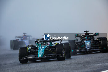 2023-07-29 - 18 STROLL Lance (can), Aston Martin F1 Team AMR23, 63 RUSSELL George (gbr), Mercedes AMG F1 Team W14, action during the 2023 Formula 1 MSC Cruises Belgian Grand Prix, 12th round of the 2023 Formula One World Championship from July 28 to 30, 2023 on the Circuit de Spa-Francorchamps, in Stavelot, Belgium - F1 - BELGIAN GRAND PRIX 2023 - FORMULA 1 - MOTORS