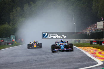2023-07-29 - 10 GASLY Pierre (fra), Alpine F1 Team A523, 11 PEREZ Sergio (mex), Red Bull Racing RB19, action during the 2023 Formula 1 MSC Cruises Belgian Grand Prix, 12th round of the 2023 Formula One World Championship from July 28 to 30, 2023 on the Circuit de Spa-Francorchamps, in Stavelot, Belgium - F1 - BELGIAN GRAND PRIX 2023 - FORMULA 1 - MOTORS