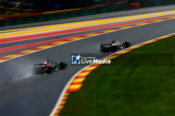 2023-07-29 - 77 BOTTAS Valtteri (fin), Alfa Romeo F1 Team Stake C43, 20 MAGNUSSEN Kevin (den), Haas F1 Team VF-23 Ferrari, action during the 2023 Formula 1 MSC Cruises Belgian Grand Prix, 12th round of the 2023 Formula One World Championship from July 28 to 30, 2023 on the Circuit de Spa-Francorchamps, in Stavelot, Belgium - F1 - BELGIAN GRAND PRIX 2023 - FORMULA 1 - MOTORS