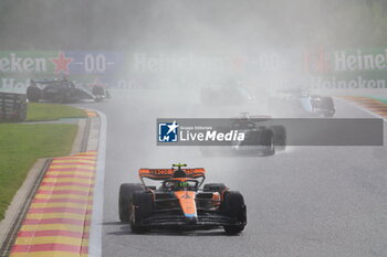 2023-07-29 - 04 NORRIS Lando (gbr), McLaren F1 Team MCL60, action during the 2023 Formula 1 MSC Cruises Belgian Grand Prix, 12th round of the 2023 Formula One World Championship from July 28 to 30, 2023 on the Circuit de Spa-Francorchamps, in Stavelot, Belgium - F1 - BELGIAN GRAND PRIX 2023 - FORMULA 1 - MOTORS