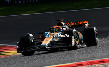 2023-07-29 - 81 PIASTRI Oscar (aus), McLaren F1 Team MCL60, action during the 2023 Formula 1 MSC Cruises Belgian Grand Prix, 12th round of the 2023 Formula One World Championship from July 28 to 30, 2023 on the Circuit de Spa-Francorchamps, in Stavelot, Belgium - F1 - BELGIAN GRAND PRIX 2023 - FORMULA 1 - MOTORS