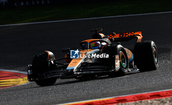 2023-07-29 - 81 PIASTRI Oscar (aus), McLaren F1 Team MCL60, action during the 2023 Formula 1 MSC Cruises Belgian Grand Prix, 12th round of the 2023 Formula One World Championship from July 28 to 30, 2023 on the Circuit de Spa-Francorchamps, in Stavelot, Belgium - F1 - BELGIAN GRAND PRIX 2023 - FORMULA 1 - MOTORS
