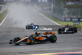 2023-07-29 - 04 NORRIS Lando (gbr), McLaren F1 Team MCL60, 03 RICCIARDO Daniel (aus), Scuderia AlphaTauri AT04, action during the 2023 Formula 1 MSC Cruises Belgian Grand Prix, 12th round of the 2023 Formula One World Championship from July 28 to 30, 2023 on the Circuit de Spa-Francorchamps, in Stavelot, Belgium - F1 - BELGIAN GRAND PRIX 2023 - FORMULA 1 - MOTORS