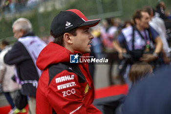 2023-07-30 - LECLERC Charles (mco), Scuderia Ferrari SF-23, portrait, drivers parade, during the 2023 Formula 1 MSC Cruises Belgian Grand Prix, 12th round of the 2023 Formula One World Championship from July 28 to 30, 2023 on the Circuit de Spa-Francorchamps, in Stavelot, Belgium - F1 - BELGIAN GRAND PRIX 2023 - RACE - FORMULA 1 - MOTORS