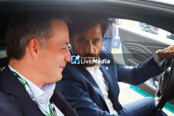 2023-07-30 - Alexander De Croo, Prime Minister of Belgium with BEN SULAYEM Mohammed (uae), President of the FIA, portrait, during the 2023 Formula 1 MSC Cruises Belgian Grand Prix, 12th round of the 2023 Formula One World Championship from July 28 to 30, 2023 on the Circuit de Spa-Francorchamps, in Stavelot, Belgium - F1 - BELGIAN GRAND PRIX 2023 - RACE - FORMULA 1 - MOTORS