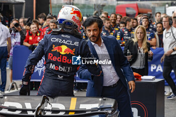 2023-07-30 - VERSTAPPEN Max (ned), Red Bull Racing RB19, BEN SULAYEM Mohammed (uae), President of the FIA, portrait during the 2023 Formula 1 MSC Cruises Belgian Grand Prix, 12th round of the 2023 Formula One World Championship from July 28 to 30, 2023 on the Circuit de Spa-Francorchamps, in Stavelot, Belgium - F1 - BELGIAN GRAND PRIX 2023 - RACE - FORMULA 1 - MOTORS
