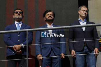 2023-07-30 - BEN SULAYEM Mohammed (uae), President of the FIA, Alexander De Croo, Prime Minister of Belgium during the 2023 Formula 1 MSC Cruises Belgian Grand Prix, 12th round of the 2023 Formula One World Championship from July 28 to 30, 2023 on the Circuit de Spa-Francorchamps, in Stavelot, Belgium - F1 - BELGIAN GRAND PRIX 2023 - RACE - FORMULA 1 - MOTORS