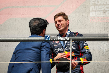 2023-07-30 - BEN SULAYEM Mohammed (uae), President of the FIA, VERSTAPPEN Max (ned), Red Bull Racing RB19, portrait during the 2023 Formula 1 MSC Cruises Belgian Grand Prix, 12th round of the 2023 Formula One World Championship from July 28 to 30, 2023 on the Circuit de Spa-Francorchamps, in Stavelot, Belgium - F1 - BELGIAN GRAND PRIX 2023 - RACE - FORMULA 1 - MOTORS