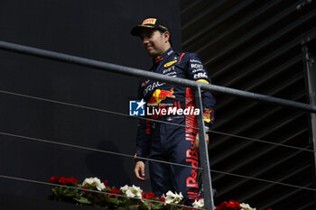 2023-07-30 - PEREZ Sergio (mex), Red Bull Racing RB19, portrait, podium during the 2023 Formula 1 MSC Cruises Belgian Grand Prix, 12th round of the 2023 Formula One World Championship from July 28 to 30, 2023 on the Circuit de Spa-Francorchamps, in Stavelot, Belgium - F1 - BELGIAN GRAND PRIX 2023 - RACE - FORMULA 1 - MOTORS