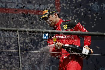 2023-07-30 - LECLERC Charles (mco), Scuderia Ferrari SF-23, portrait, podium during the 2023 Formula 1 MSC Cruises Belgian Grand Prix, 12th round of the 2023 Formula One World Championship from July 28 to 30, 2023 on the Circuit de Spa-Francorchamps, in Stavelot, Belgium - F1 - BELGIAN GRAND PRIX 2023 - RACE - FORMULA 1 - MOTORS