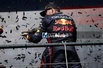 2023-07-30 - VERSTAPPEN Max (ned), Red Bull Racing RB19, portrait, podium during the 2023 Formula 1 MSC Cruises Belgian Grand Prix, 12th round of the 2023 Formula One World Championship from July 28 to 30, 2023 on the Circuit de Spa-Francorchamps, in Stavelot, Belgium - F1 - BELGIAN GRAND PRIX 2023 - RACE - FORMULA 1 - MOTORS