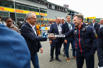 2023-07-30 - DOMENICALI Stefano (ita), Chairman and CEO Formula One Group FOG, HORNER Christian (gbr), Team Principal of Red Bull Racing, portrait during the 2023 Formula 1 MSC Cruises Belgian Grand Prix, 12th round of the 2023 Formula One World Championship from July 28 to 30, 2023 on the Circuit de Spa-Francorchamps, in Stavelot, Belgium - F1 - BELGIAN GRAND PRIX 2023 - RACE - FORMULA 1 - MOTORS