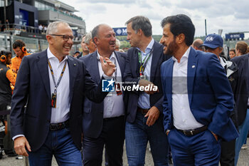 2023-07-30 - BEN SULAYEM Mohammed (uae), President of the FIA, Alexander De Croo, Prime Minister of Belgium, DOMENICALI Stefano (ita), Chairman and CEO Formula One Group FOG, portrait starting grid, grille de depart, during the 2023 Formula 1 MSC Cruises Belgian Grand Prix, 12th round of the 2023 Formula One World Championship from July 28 to 30, 2023 on the Circuit de Spa-Francorchamps, in Stavelot, Belgium - F1 - BELGIAN GRAND PRIX 2023 - RACE - FORMULA 1 - MOTORS