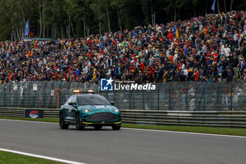 2023-07-30 - FIA Aston Martin DBX707 Medical Car during the 2023 Formula 1 MSC Cruises Belgian Grand Prix, 12th round of the 2023 Formula One World Championship from July 28 to 30, 2023 on the Circuit de Spa-Francorchamps, in Stavelot, Belgium - F1 - BELGIAN GRAND PRIX 2023 - RACE - FORMULA 1 - MOTORS
