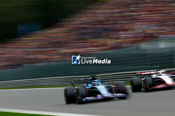 2023-07-30 - 31 OCON Esteban (fra), Alpine F1 Team A523, 20 MAGNUSSEN Kevin (den), Haas F1 Team VF-23 Ferrari, action during the 2023 Formula 1 MSC Cruises Belgian Grand Prix, 12th round of the 2023 Formula One World Championship from July 28 to 30, 2023 on the Circuit de Spa-Francorchamps, in Stavelot, Belgium - F1 - BELGIAN GRAND PRIX 2023 - RACE - FORMULA 1 - MOTORS