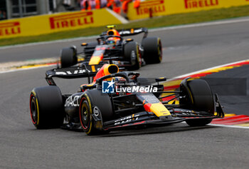 2023-07-30 - 01 VERSTAPPEN Max (nld), Red Bull Racing RB19, 11 PEREZ Sergio (mex), Red Bull Racing RB19, action during the 2023 Formula 1 MSC Cruises Belgian Grand Prix, 12th round of the 2023 Formula One World Championship from July 28 to 30, 2023 on the Circuit de Spa-Francorchamps, in Stavelot, Belgium - F1 - BELGIAN GRAND PRIX 2023 - RACE - FORMULA 1 - MOTORS