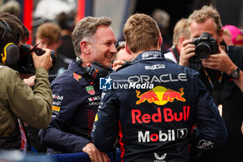 2023-07-30 - HORNER Christian (gbr), Team Principal of Red Bull Racing, VERSTAPPEN Max (ned), Red Bull Racing RB19, portrait during the 2023 Formula 1 MSC Cruises Belgian Grand Prix, 12th round of the 2023 Formula One World Championship from July 28 to 30, 2023 on the Circuit de Spa-Francorchamps, in Stavelot, Belgium - F1 - BELGIAN GRAND PRIX 2023 - RACE - FORMULA 1 - MOTORS