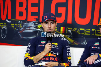2023-07-30 - PEREZ Sergio (mex), Red Bull Racing RB19, portrait during the 2023 Formula 1 MSC Cruises Belgian Grand Prix, 12th round of the 2023 Formula One World Championship from July 28 to 30, 2023 on the Circuit de Spa-Francorchamps, in Stavelot, Belgium - F1 - BELGIAN GRAND PRIX 2023 - RACE - FORMULA 1 - MOTORS