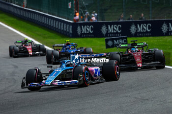 2023-07-30 - 31 OCON Esteban (fra), Alpine F1 Team A523, 77 BOTTAS Valtteri (fin), Alfa Romeo F1 Team Stake C43, action during the 2023 Formula 1 MSC Cruises Belgian Grand Prix, 12th round of the 2023 Formula One World Championship from July 28 to 30, 2023 on the Circuit de Spa-Francorchamps, in Stavelot, Belgium - F1 - BELGIAN GRAND PRIX 2023 - RACE - FORMULA 1 - MOTORS