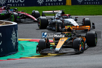 2023-07-30 - 04 NORRIS Lando (gbr), McLaren F1 Team MCL60, 03 RICCIARDO Daniel (aus), Scuderia AlphaTauri AT04, action during the 2023 Formula 1 MSC Cruises Belgian Grand Prix, 12th round of the 2023 Formula One World Championship from July 28 to 30, 2023 on the Circuit de Spa-Francorchamps, in Stavelot, Belgium - F1 - BELGIAN GRAND PRIX 2023 - RACE - FORMULA 1 - MOTORS