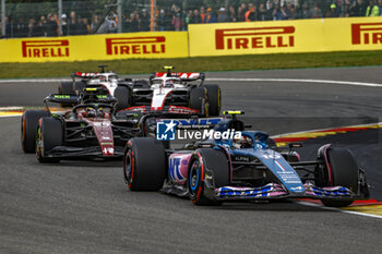 2023-07-30 - 10 GASLY Pierre (fra), Alpine F1 Team A523, 24 ZHOU Guanyu (chi), Alfa Romeo F1 Team Stake C43, action during the 2023 Formula 1 MSC Cruises Belgian Grand Prix, 12th round of the 2023 Formula One World Championship from July 28 to 30, 2023 on the Circuit de Spa-Francorchamps, in Stavelot, Belgium - F1 - BELGIAN GRAND PRIX 2023 - RACE - FORMULA 1 - MOTORS