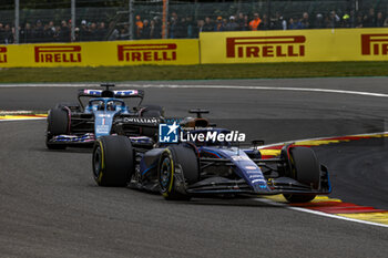 2023-07-30 - 23 ALBON Alexander (tha), Williams Racing FW45, 31 OCON Esteban (fra), Alpine F1 Team A523, action during the 2023 Formula 1 MSC Cruises Belgian Grand Prix, 12th round of the 2023 Formula One World Championship from July 28 to 30, 2023 on the Circuit de Spa-Francorchamps, in Stavelot, Belgium - F1 - BELGIAN GRAND PRIX 2023 - RACE - FORMULA 1 - MOTORS
