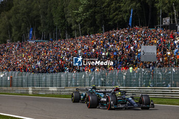 2023-07-30 - 44 HAMILTON Lewis (gbr), Mercedes AMG F1 Team W14, 14 ALONSO Fernando (spa), Aston Martin F1 Team AMR23, action during the 2023 Formula 1 MSC Cruises Belgian Grand Prix, 12th round of the 2023 Formula One World Championship from July 28 to 30, 2023 on the Circuit de Spa-Francorchamps, in Stavelot, Belgium - F1 - BELGIAN GRAND PRIX 2023 - RACE - FORMULA 1 - MOTORS