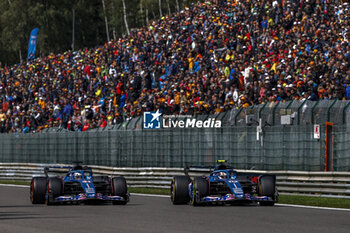 2023-07-30 - 31 OCON Esteban (fra), Alpine F1 Team A523, 10 GASLY Pierre (fra), Alpine F1 Team A523, action during the 2023 Formula 1 MSC Cruises Belgian Grand Prix, 12th round of the 2023 Formula One World Championship from July 28 to 30, 2023 on the Circuit de Spa-Francorchamps, in Stavelot, Belgium - F1 - BELGIAN GRAND PRIX 2023 - RACE - FORMULA 1 - MOTORS