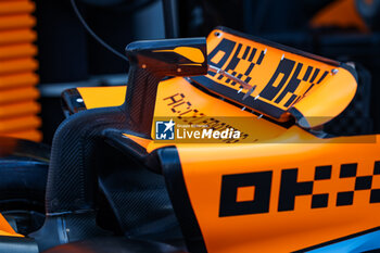 2023-08-25 - McLaren F1 Team MCL60, mechanical detail of the rear wing and DRS system during the 2023 Formula 1 Heineken Dutch Grand Prix, 13th round of the 2023 Formula One World Championship from August 25 to 28, 2023 on the Zandvoort Circuit, in Zandvoort, Netherlands - F1 - DUTCH GRAND PRIX 2023 - FORMULA 1 - MOTORS