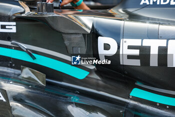 2023-08-25 - Mercedes AMG F1 Team W14, mechanical detail of the sidepod air inlet during the 2023 Formula 1 Heineken Dutch Grand Prix, 13th round of the 2023 Formula One World Championship from August 25 to 28, 2023 on the Zandvoort Circuit, in Zandvoort, Netherlands - F1 - DUTCH GRAND PRIX 2023 - FORMULA 1 - MOTORS