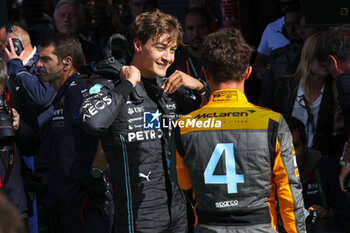 2023-08-26 - RUSSELL George (gbr), Mercedes AMG F1 Team W14, portrait NORRIS Lando (gbr), McLaren F1 Team MCL60, portrait during the 2023 Formula 1 Heineken Dutch Grand Prix, 13th round of the 2023 Formula One World Championship from August 25 to 28, 2023 on the Zandvoort Circuit, in Zandvoort, Netherlands - F1 - DUTCH GRAND PRIX 2023 - FORMULA 1 - MOTORS