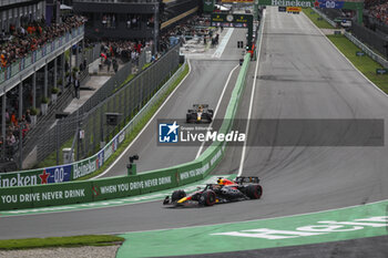 2023-08-27 - 01 VERSTAPPEN Max (nld), Red Bull Racing RB19, action with 11 PEREZ Sergio (mex), Red Bull Racing RB19 during the 2023 Formula 1 Heineken Dutch Grand Prix, 13th round of the 2023 Formula One World Championship from August 25 to 28, 2023 on the Zandvoort Circuit, in Zandvoort, Netherlands - F1 - DUTCH GRAND PRIX 2023 - RACE - FORMULA 1 - MOTORS