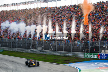 2023-08-27 - 01 VERSTAPPEN Max (nld), Red Bull Racing RB19, action celebrating victory during the 2023 Formula 1 Heineken Dutch Grand Prix, 13th round of the 2023 Formula One World Championship from August 25 to 28, 2023 on the Zandvoort Circuit, in Zandvoort, Netherlands - F1 - DUTCH GRAND PRIX 2023 - RACE - FORMULA 1 - MOTORS