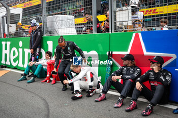 2023-08-27 - OCON Esteban (fra), Alpine F1 Team A523, STROLL Lance (can), Aston Martin F1 Team AMR23, SAINZ Carlos (spa), Scuderia Ferrari SF-23, HAMILTON Lewis (gbr), Mercedes AMG F1 Team W14, MAGNUSSEN Kevin (den), Haas F1 Team VF-23 Ferrari, BOTTAS Valtteri (fin), Alfa Romeo F1 Team Stake C43, ZHOU Guanyu (chi), Alfa Romeo F1 Team Stake C43, portrait during the 2023 Formula 1 Heineken Dutch Grand Prix, 13th round of the 2023 Formula One World Championship from August 25 to 28, 2023 on the Zandvoort Circuit, in Zandvoort, Netherlands - F1 - DUTCH GRAND PRIX 2023 - RACE - FORMULA 1 - MOTORS