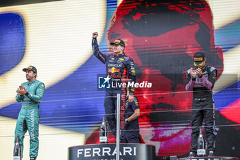 2023-08-27 - VERSTAPPEN Max (ned), Red Bull Racing RB19, portrait podium during the 2023 Formula 1 Heineken Dutch Grand Prix, 13th round of the 2023 Formula One World Championship from August 25 to 28, 2023 on the Zandvoort Circuit, in Zandvoort, Netherlands - F1 - DUTCH GRAND PRIX 2023 - RACE - FORMULA 1 - MOTORS