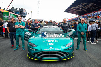 2023-08-27 - The FIA Aston Martin Vantage Safety Car with MAYLANDER Bernd, FIA Safety Car Driver, during the 2023 Formula 1 Heineken Dutch Grand Prix, 13th round of the 2023 Formula One World Championship from August 25 to 28, 2023 on the Zandvoort Circuit, in Zandvoort, Netherlands - F1 - DUTCH GRAND PRIX 2023 - RACE - FORMULA 1 - MOTORS
