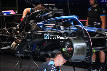 2023-08-31 - Alpine F1 Team A523, mechanical detail during the 2023 Formula 1 Pirelli Grand Premio d’Italia Grand Prix, 14th round of the 2023 Formula One World Championship from September 1 to 3, 2023 on the Autodromo Nazionale di Monza, in Monza, Italy - F1 - ITALIAN GRAND PRIX 2023 - FORMULA 1 - MOTORS
