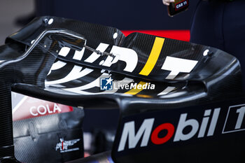 2023-09-01 - Red Bull Racing RB19, mechanical detail rear wing during the 2023 Formula 1 Pirelli Grand Premio d’Italia Grand Prix, 14th round of the 2023 Formula One World Championship from September 1 to 3, 2023 on the Autodromo Nazionale di Monza, in Monza, Italy - F1 - ITALIAN GRAND PRIX 2023  - FORMULA 1 - MOTORS