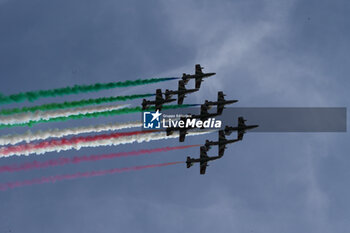 2023-09-03 - FRECCE TRICOLORI airshow

during the Race on Sunday Sept 3rd 2023 FORMULA 1 PIRELLI GRAN PREMIO D’ITALIA 2023 - Sept 1st to Sept 3rd Monza, MB, ITALY - 2023 FORMULA 1 PIRELLI GRAND PREMIO D’ITALIA GRAND PRIX, FORMULA ONE WORLD CHAMPIONSHIP - RACE - FORMULA 1 - MOTORS