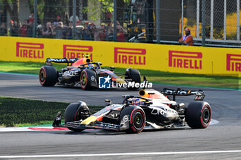 2023-09-02 - 01 VERSTAPPEN Max (nld), Red Bull Racing RB19, action 11 PEREZ Sergio (mex), Red Bull Racing RB19, action during the 2023 Formula 1 Pirelli Grand Premio d’Italia Grand Prix, 14th round of the 2023 Formula One World Championship from September 1 to 3, 2023 on the Autodromo Nazionale di Monza, in Monza, Italy - F1 - ITALIAN GRAND PRIX 2023 - FORMULA 1 - MOTORS